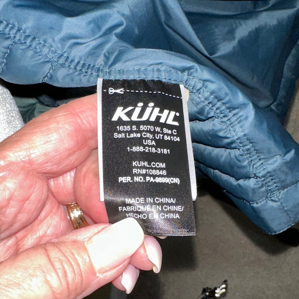 Kuhl Spyfire Parka women’s deep blue/green rich color XL. - Picture 8 of 15